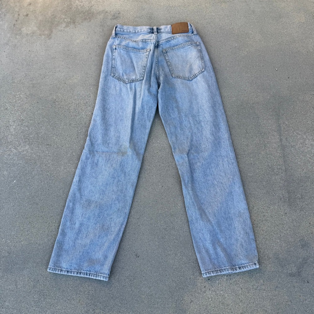 Aeropostale High Rise Baggy‎ Jeans Light Wash Cotton Denim Womens 26